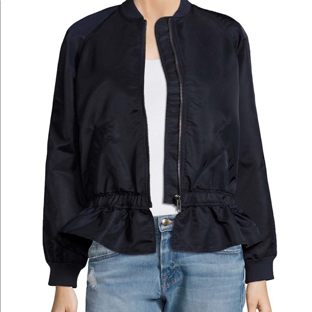 Frame Black Bomber Jacket